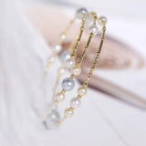 AAA+ 9mm Tahitian Peacock Green Pearl Strand Bangles - 18K Yellow Gold Etsy