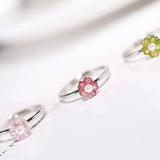 Natural Seawater Pearl Akoya Pearl & Red Tourmaline Handmade S925 Silver Akoya Pearl Ring, Gift Idea, Flower Ring, Tourmaline Ring Etsy