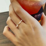 Akoya Pearl Ring - 18K Yellow Gold Band Etsy