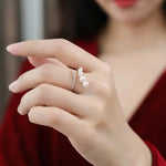 Akoya Pearl  Diamond Ring - 18K Yellow Gold White Pink Pearl Etsy