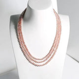 5A+ High Luster White Pearl Handmade Silver 925 Beaded Pearl Necklace, Freshwater Pearl Choker, Pink Pearl, Beaded Choker, Gift Idea Etsy