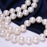 11mm Natural High Luster White Pink Pearl Handmade Silver 925 Beaded Pearl Necklace, Freshwater Pearl Choker, Akoya Pearl, Beaded Choker Etsy