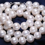 11mm Natural High Luster White Pink Pearl Handmade Silver 925 Beaded Pearl Necklace, Freshwater Pearl Choker, Akoya Pearl, Beaded Choker Etsy