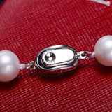 11mm Natural High Luster White Pink Pearl Handmade Silver 925 Beaded Pearl Necklace, Freshwater Pearl Choker, Akoya Pearl, Beaded Choker Etsy
