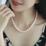 12mm Freshwater Pearl Necklace - Silver 925 Strand Choker Etsy