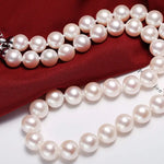 12mm Freshwater Pearl Necklace - Silver 925 Strand Choker Etsy