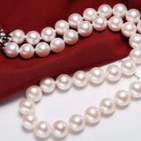 12mm Freshwater Pearl Necklace - Silver 925 Strand Choker Etsy
