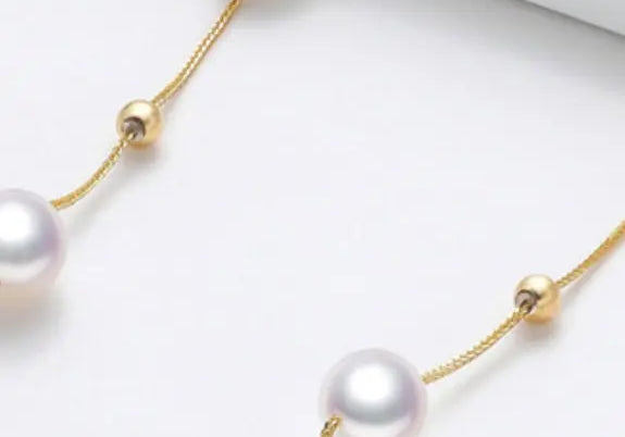 Akoya Pearl Choker Necklace - 5mm Pink Pearl with 18K Yellow Gold Etsy