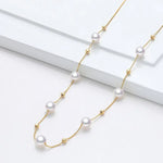 Akoya Pearl Choker Necklace - 5mm Pink Pearl with 18K Yellow Gold Etsy