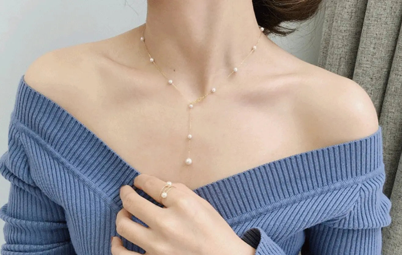 5A+ High Luster White Pink Pearl 3.5-4mm Handmade 18k Solid Yellow Gold Beaded Pearl Necklace, Freshwater Pearl Choker,  Beaded Choker Etsy