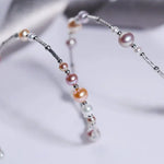 Trendy Mixed Pearls Silver Bangle - 925 Beaded Pearls Accents, High Luster Pearls, Perfect for Layering Jewelry Etsy