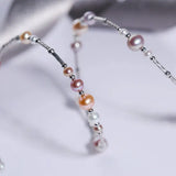 Trendy Mixed Pearls Silver Bangle - 925 Beaded Pearls Accents, High Luster Pearls, Perfect for Layering Jewelry Etsy