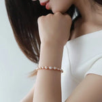 Colorful Purple Pearl Strand Bracelet - 18K Yellow Gold Etsy