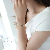 9mm Tahitian & Golden Pearl Bracelet - 18K Yellow Gold Etsy