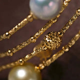 9mm Tahitian & Golden Pearl Bracelet - 18K Yellow Gold Etsy