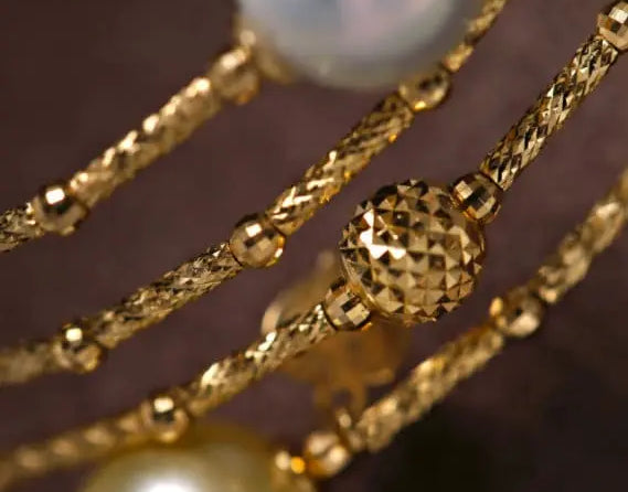 9mm Tahitian & Golden Pearl Bracelet - 18K Yellow Gold Etsy