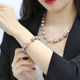 10-12mm Natural Colorful High Luster Pearl Handmade 14k Yellow Gold Beaded Pearl Bracelets, Rose Pink Pearl Bracelets, Vanilla Color Pearl Etsy