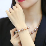 10-12mm Natural Colorful High Luster Pearl Handmade 14k Yellow Gold Beaded Pearl Bracelets, Rose Pink Pearl Bracelets, Vanilla Color Pearl Etsy