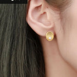 5A+ Akoya Pearl Handmade 24k Gold Vermeil Earrings, White Pink Pearl Earrings, High Luster Pearl Earrings, Matt Finished Earrings Etsy
