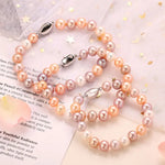 5A+ Natural High Luster Pearl Bracelets, S925 Silver Beaded Pearl Handmade Bracelets, Rose Pink Pearl Bracelets, Vanilla Pearl, Purple Pearl Etsy