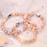5A+ Natural High Luster Pearl Bracelets, S925 Silver Beaded Pearl Handmade Bracelets, Rose Pink Pearl Bracelets, Vanilla Pearl, Purple Pearl Etsy