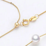 Akoya Pearl Choker Necklace - 5mm Pink Pearl with 18K Yellow Gold Etsy