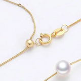 Akoya Pearl Choker Necklace - 5mm Pink Pearl with 18K Yellow Gold Etsy
