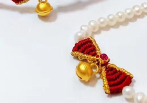 24k Solid Yellow Gold Pearl Bracelet, Freshwater Pearl Bowknot Choker, Pink Beaded Pearl Bow Choker, Gift Idea for Her GF Kid Baby Jewelry Etsy
