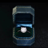 3+ Colors | Sapphire Blue Velvet Leather Mini Ring Box Hexagon Ring Box from Japan Engagement & Wedding Set Elegant Keepsake Box Etsy