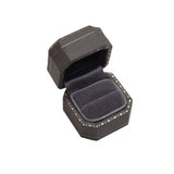 4 Colors | Sapphire Blue Velvet Leather Dainty Ring Box Hexagon Ring Box from Japan Engagement & Wedding Set Elegant Keepsake Box Etsy