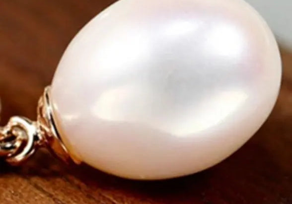AAA+ High Luster 10mm White Pink Oval Pearl 18K Gold Plated Vermeil White Pink Pearl Earrings, Freshwater Pearl Earrings Etsy