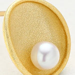 5A+ Akoya Pearl Handmade 24k Gold Vermeil Earrings, White Pink Pearl Earrings, High Luster Pearl Earrings, Matt Finished Earrings Etsy