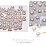 Akoya Pearl 3-9.5mm 18k Gold Plated Vermeil White Pink Pearl Stud Earrings Etsy