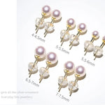 5A+ Akoya Pearl Earrings, 3-9.5mm White Pink Pearl S925 Silver Earrings, Seawater Pearl Earrings Etsy