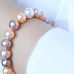 5A+ Natural High Luster Pearl Bracelets, S925 Silver Beaded Pearl Handmade Bracelets, Rose Pink Pearl Bracelets, Vanilla Pearl, Purple Pearl Etsy