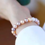 5A+ Natural High Luster Pearl Bracelets, S925 Silver Beaded Pearl Handmade Bracelets, Rose Pink Pearl Bracelets, Vanilla Pearl, Purple Pearl Etsy