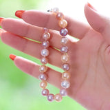 5A+ Natural High Luster Pearl Bracelets, S925 Silver Beaded Pearl Handmade Bracelets, Rose Pink Pearl Bracelets, Vanilla Pearl, Purple Pearl Etsy