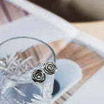 Flower Earrings Mother of Pearl Earrings Handmade 925 Silver Pearl Earrings, Tahitian Pearl Earrings, Seawater Pearl Earrings, Rose Earrings Etsy