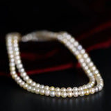 Natural Colorful Akoya Pearl Necklace, 18K Yellow Gold Etsy