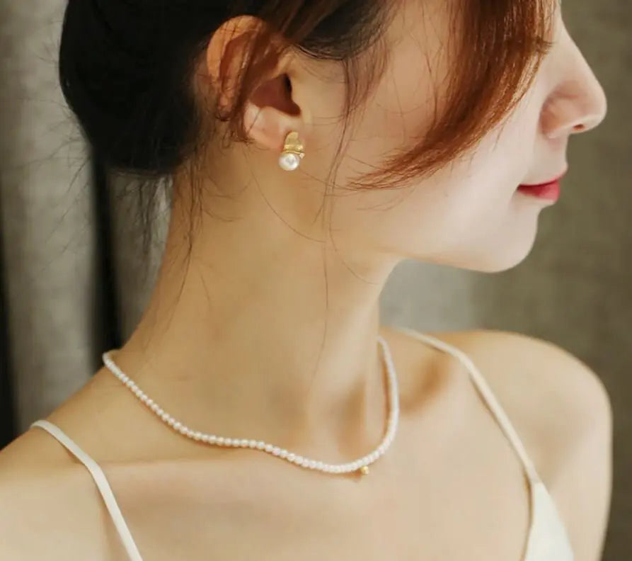 8mm Natural Akoya Pearl Diamond Heart Earrings - 18K Gold Etsy