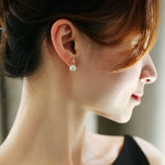 8mm Natural Akoya Pearl Diamond Heart Earrings - 18K Gold Etsy