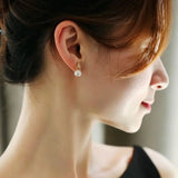 8mm Natural Akoya Pearl Diamond Heart Earrings - 18K Gold Etsy