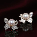 Flower Design 13mm High Luster Freshwater - Silver 925 Etsy