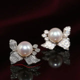 Flower Design 13mm High Luster Freshwater - Silver 925 Etsy