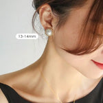 15mm Natural Mabe Pearl Earrings in 18K Yellow Gold Etsy