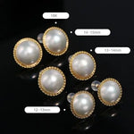 15mm Natural Mabe Pearl Earrings in 18K Yellow Gold Etsy