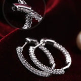 AAA+ 13mm Freshwater White Pearl Hoop Earrings - Silver 925 Etsy