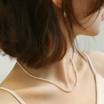 3-4mm Natural High Luster Baby Pearl Necklace Handmade 18k Solid Yellow Gold Baby Golden Pearl Necklace, Freshwater Baby Pearl Beaded Choker Etsy