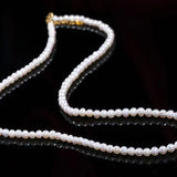 3-4mm Natural High Luster Baby Pearl Necklace Handmade 18k Solid Yellow Gold Baby Golden Pearl Necklace, Freshwater Baby Pearl Beaded Choker Etsy