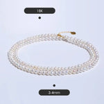3-4mm Natural High Luster Baby Pearl Necklace Handmade 18k Solid Yellow Gold Baby Golden Pearl Necklace, Freshwater Baby Pearl Beaded Choker Etsy